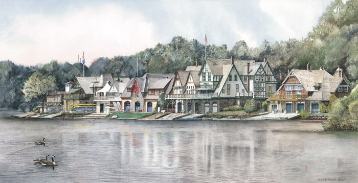 Boathouse Row 6 by N. Santoleri