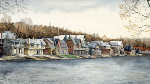 Boathouse Row by N. Santoleri