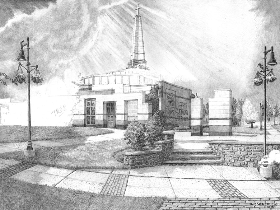 Episcopal Academy Pencil Drawing in Progress 06