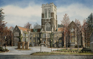 Lehigh University by Santoleri limited edition prints from watercolor painting