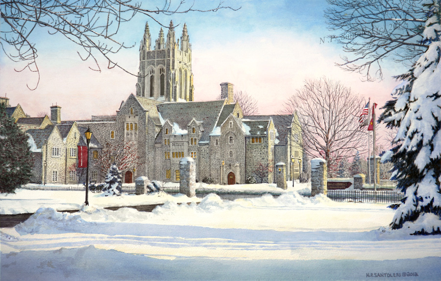 Saint Joseph's University 3 by Nicolas Santoleri Saint Joseph's University Limited Edition Print