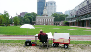 Working on site Independence National Historic Park