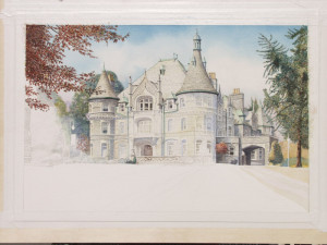 Painting in Progress of Rosemont College