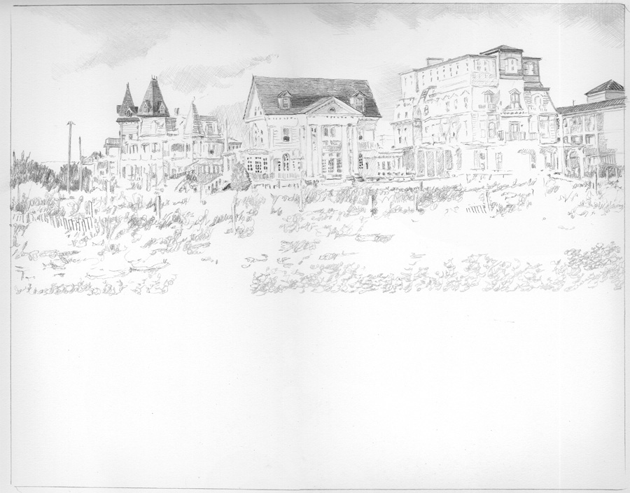 Cape May Drawing in progress 01