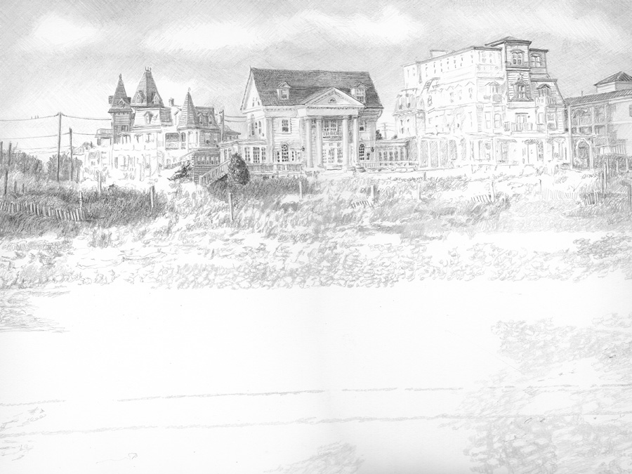 Cape May Drawing in progress 02