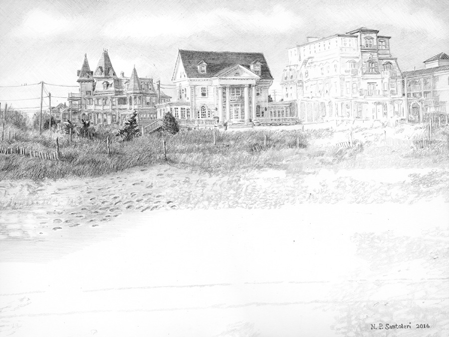 Cape May Drawing in progress 03