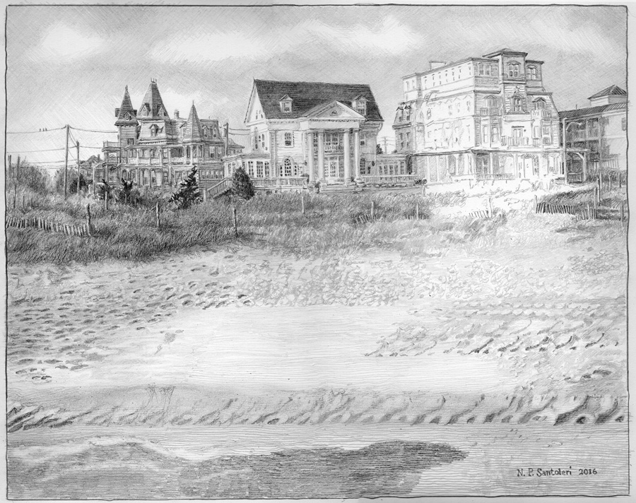 Cape May Drawing in progress 04