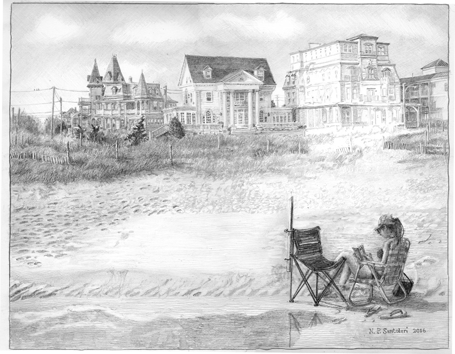 Cape May Drawing in progress 04