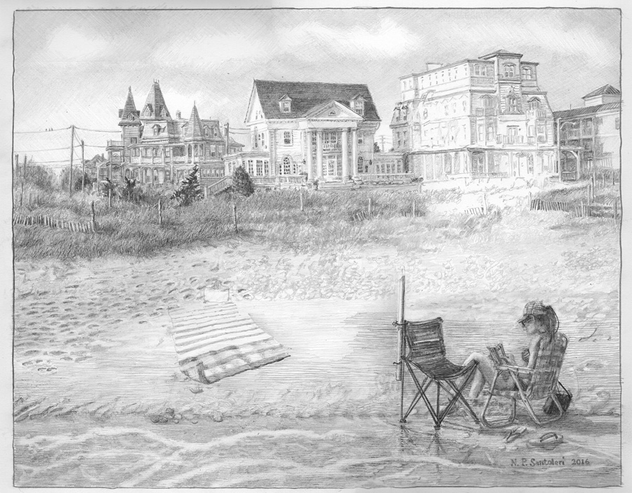 Cape May Drawing in progress 05