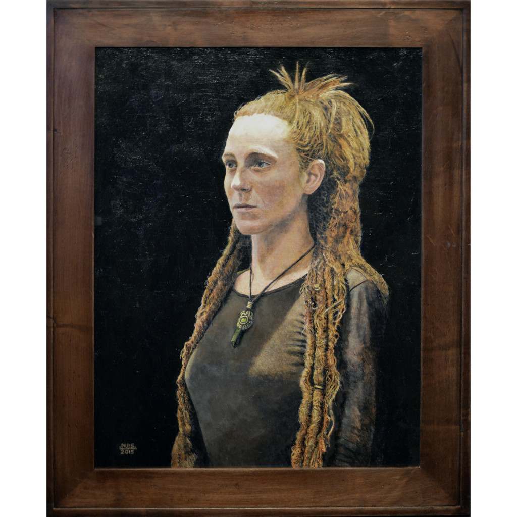 "Dreadlocks" Acrylic Painting 2015 -  by Portrait Artist Nick Santoleri