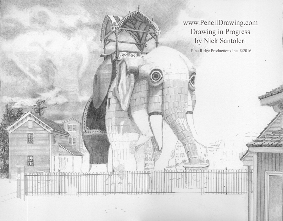 Lucy the Elephant In Progress 03 Nicholas Santoleri, Realism Artist