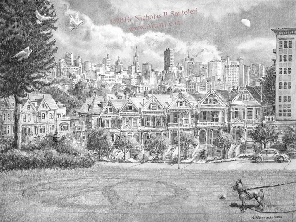 View from Alamo Square by Santoleri View from Alamo Square by Santoleri