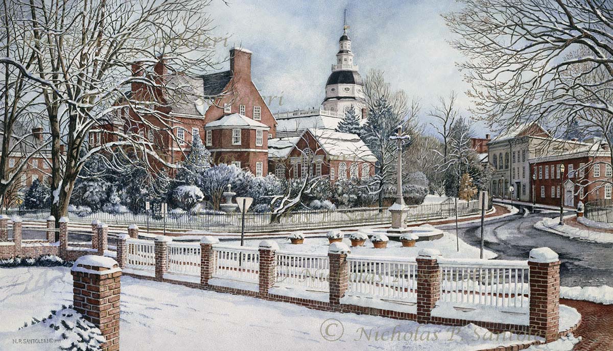 Winter In Annapolis By Nicholas Santoleri